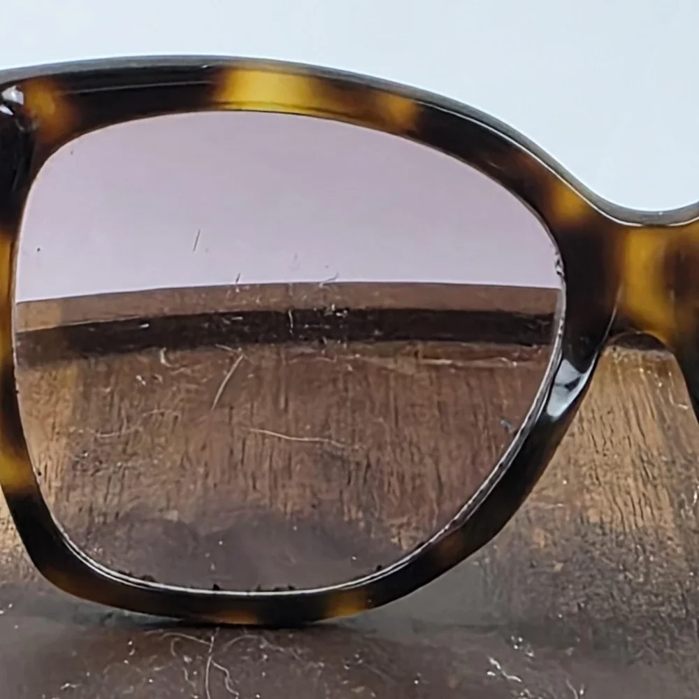 Gucci GG0459SA 003 Sunglasses Womens Brown Tortoise Purple Square Italy